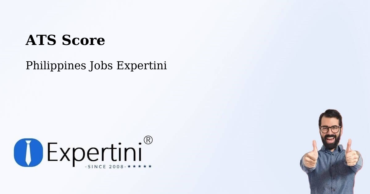 Resume ATS Score & Job Description Match Tool – Dapdap - Philippines Jobs Expertini