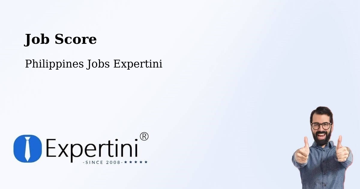 Job Score & Job Description Score Tool – Dapdap - Philippines Jobs Expertini